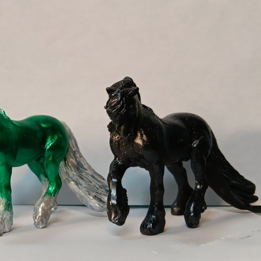 Black Breyer Custom Stablemate Mini Tannenbaum Fell Pony - Picture 1 of 4